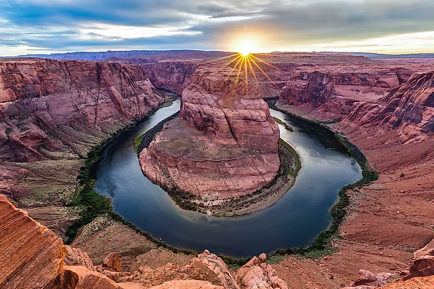 Horseshoe Bend on the Colorado River in Glen Canyon National Recreation Area, Arizona