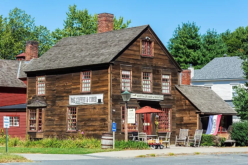 Historic Deerfield Museum Gift Shop and Bookstore in Deerfield, Massachusetts.
