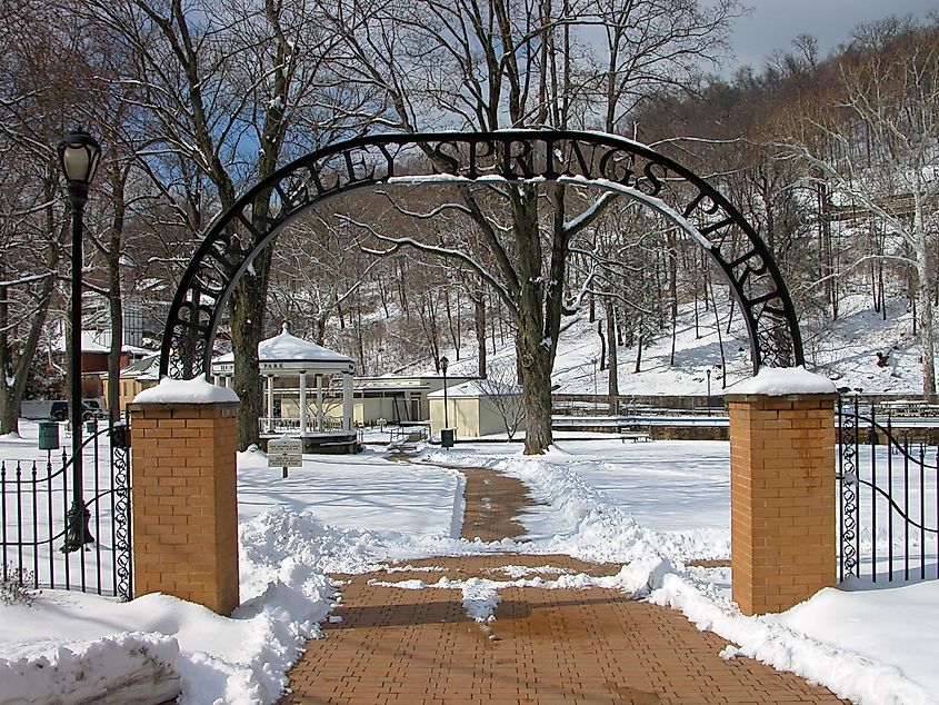 Berkeley Springs State Park entrance, Berkeley Springs West Virginia