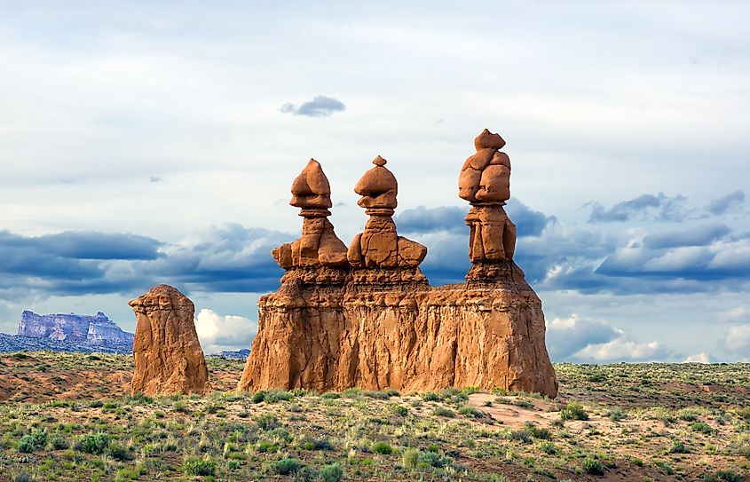 The spectacular hoodoos of the Goblin Valley State Park.