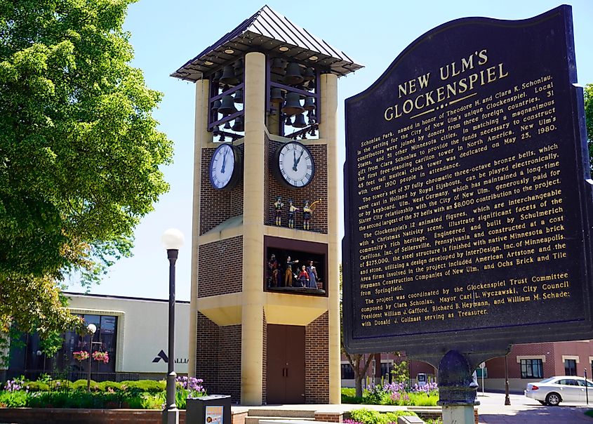 Glockenspiel in New Ulm, Minnesota.