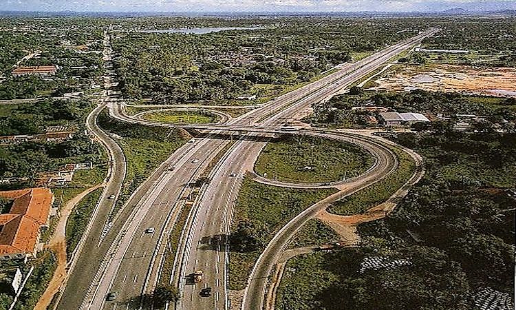 A viaduct on the BR-116 federal highway in Fortaleza, Brazil. Brazil reduced its road traffic deaths by 23% between 2010 and 2021 per the WHO Global Status Report on Road Safety 2023.