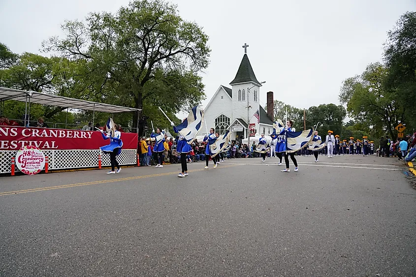 Warrens Cranberry Festival Parade in Warrens, Wisconsin.