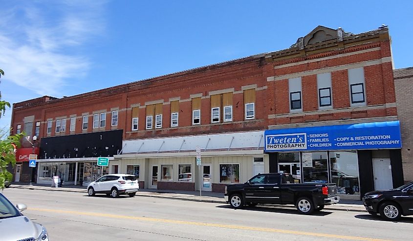 Downtown Grafton, North Dakota.