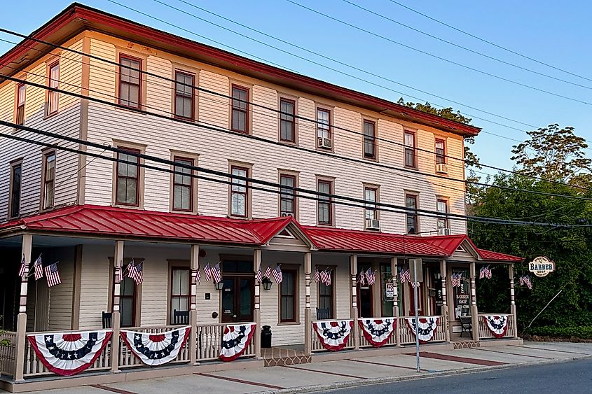 Former Central Hotel on Main Street, part of the Mays Landing Historic District.