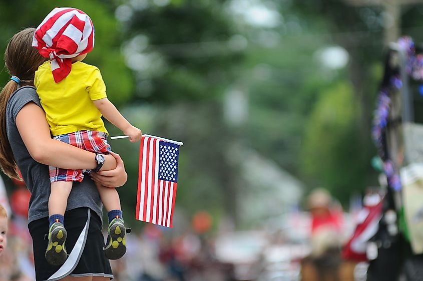 Fourth of July parade in Amherst, New Hampshire.