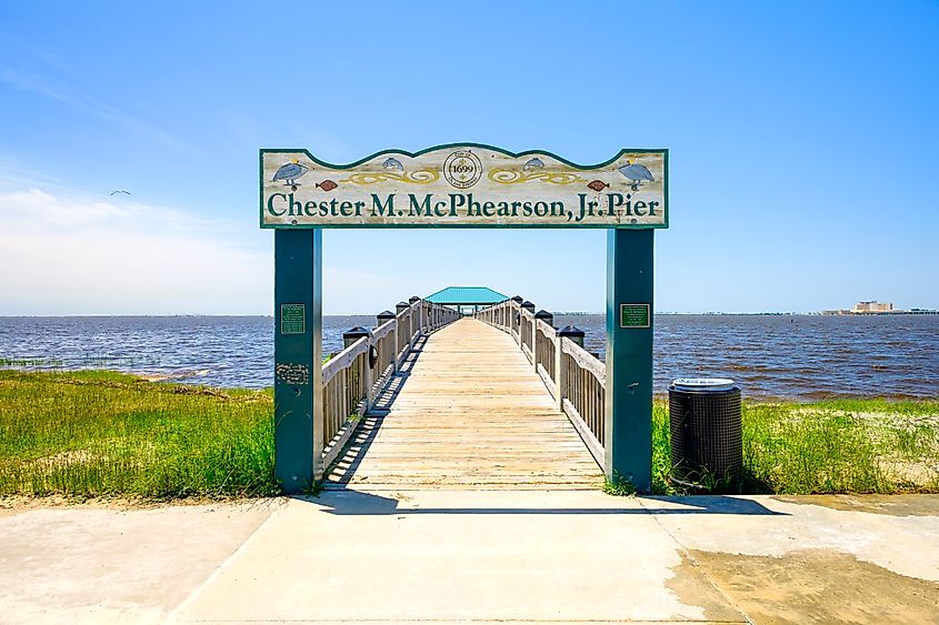 Chester M. McPhearson Pier in Ocean Springs, Mississippi.