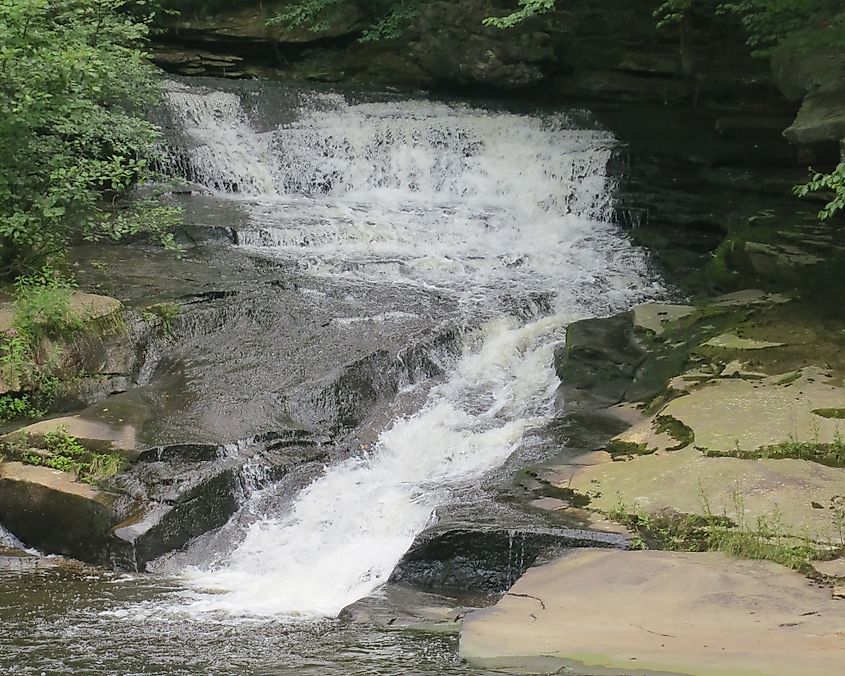 Saw Mill River Falls near Leverett, Massachusetts.