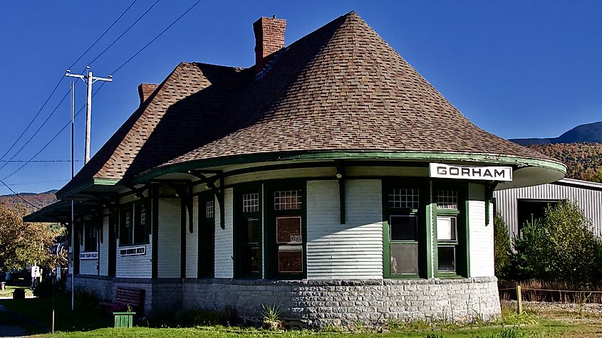 Gorham Railway Station in New Hampshire.