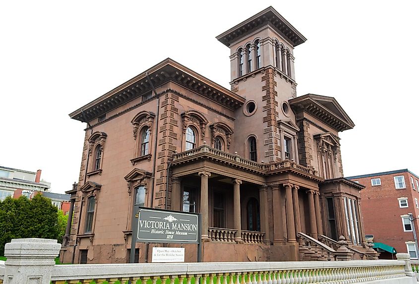 Historic Victoria Mansion in Portland, Maine.