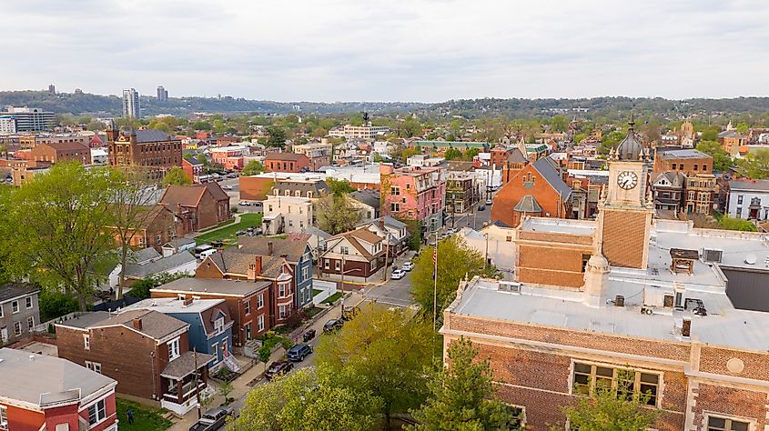 Aerial view of Newport, Kentucky