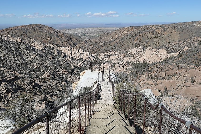 The Devil’s Punchbowl Hiking Trail in Angeles National Forest.