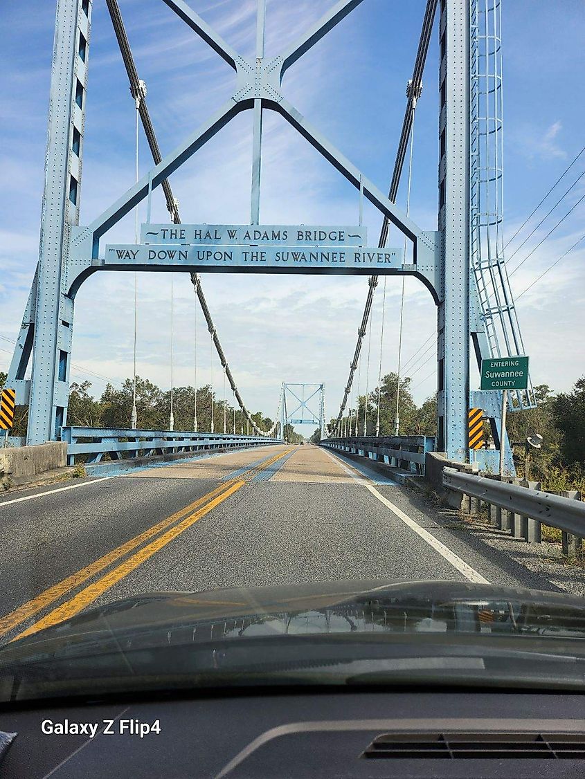 On the Hal W. Adams Bridge. Image credit Jason Phillips via WorldAtlas.