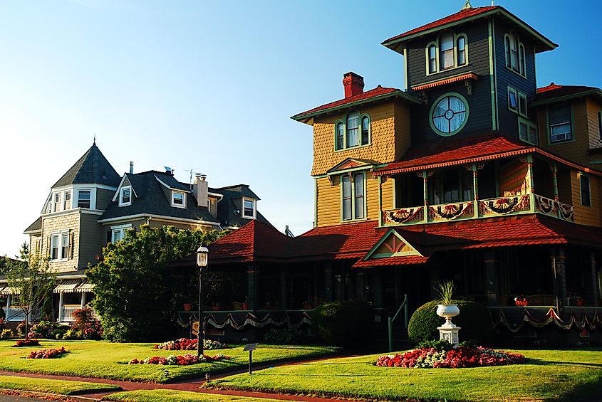 Victorian inns and their gardens bring a vintage elegance to the shore town of Spring Lake, New Jersey, via James Kirkikis / Shutterstock.com