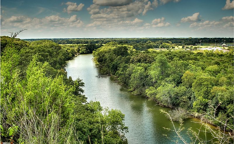 Where Does The Brazos River Begin And End Worldatlas