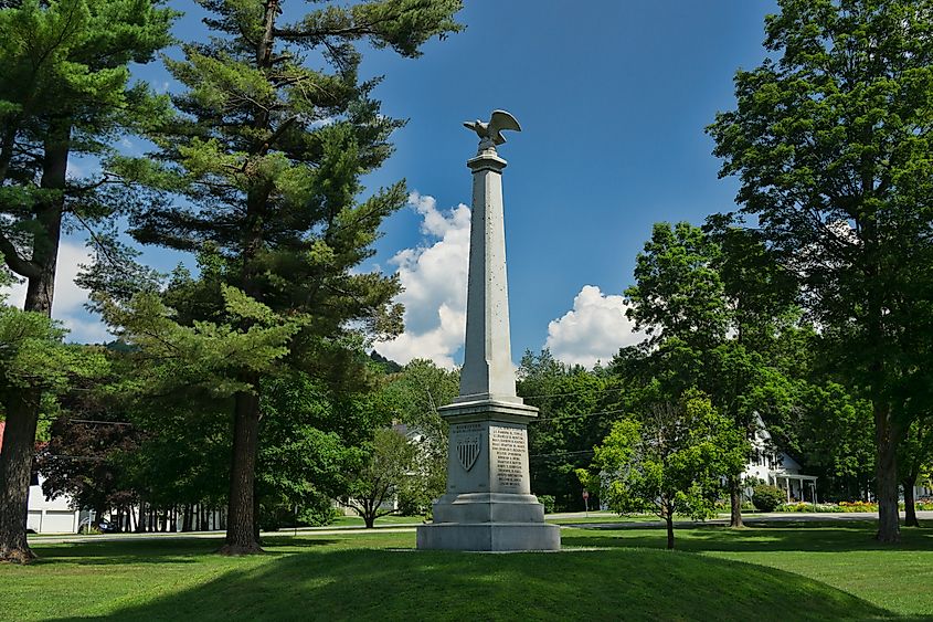 The Civil War Memorial in Rochester, Vermont