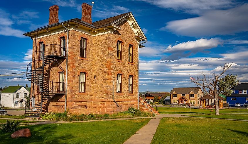 Historical buildings in Fairplay, Colorado.