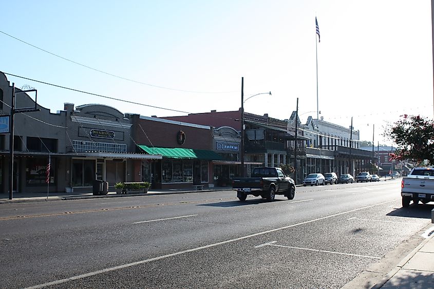 Main Street in Ponchatoula, Louisiana.