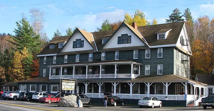 A hotel in Long Lake, New York.