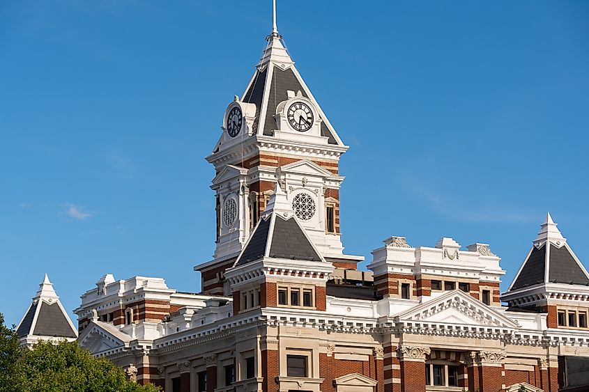 Johnson County Courthouse in Franklin, Indiana.