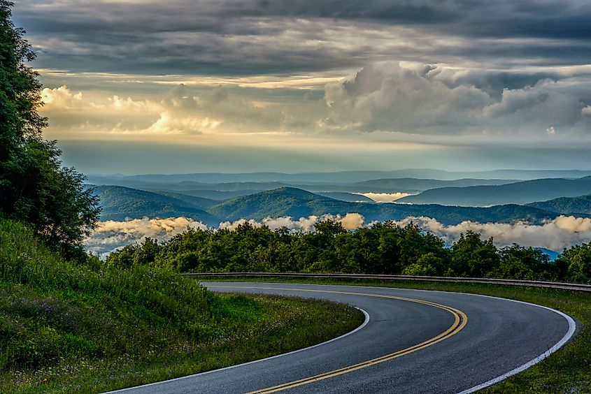 Highland Scenic Highway in Pocahontas County, West Virginia.