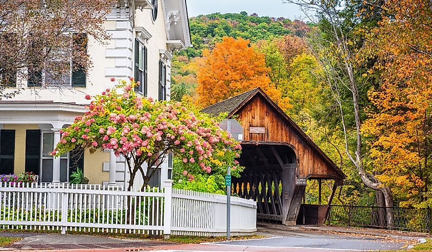 Woodstock, Vermont, Middle Covered Bridge.