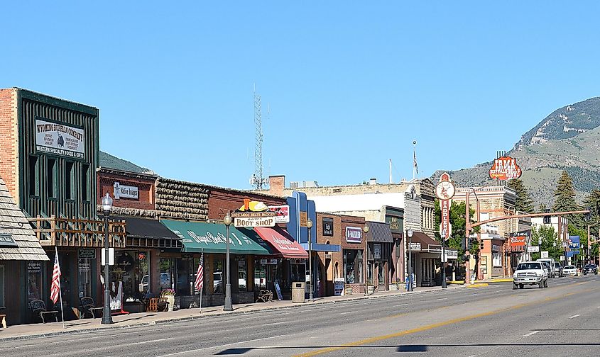 Sheridan Avenue in Cody, Wyoming.