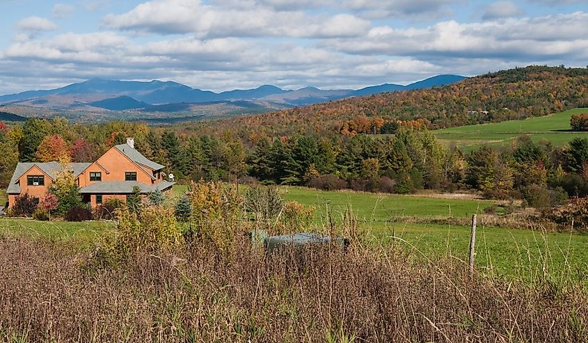 Autumn colors in New England, Williston, Vermont