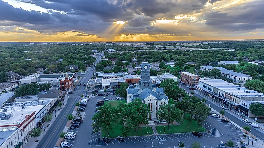 Downtown Granbury, Texas.