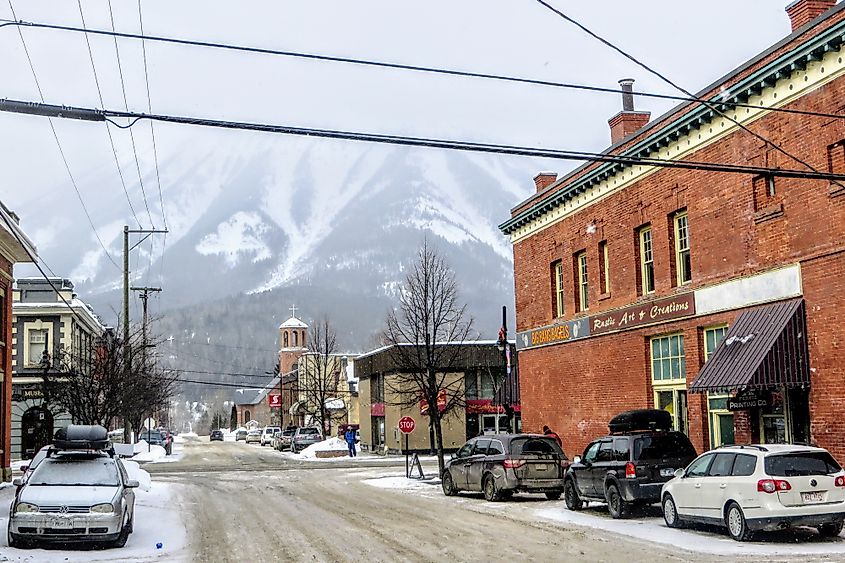 A view down the streets of downtown Fernie, British Columbia Editorial credit: christopher babcock / Shutterstock.com