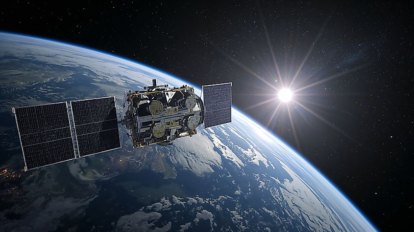 Satellite in orbit