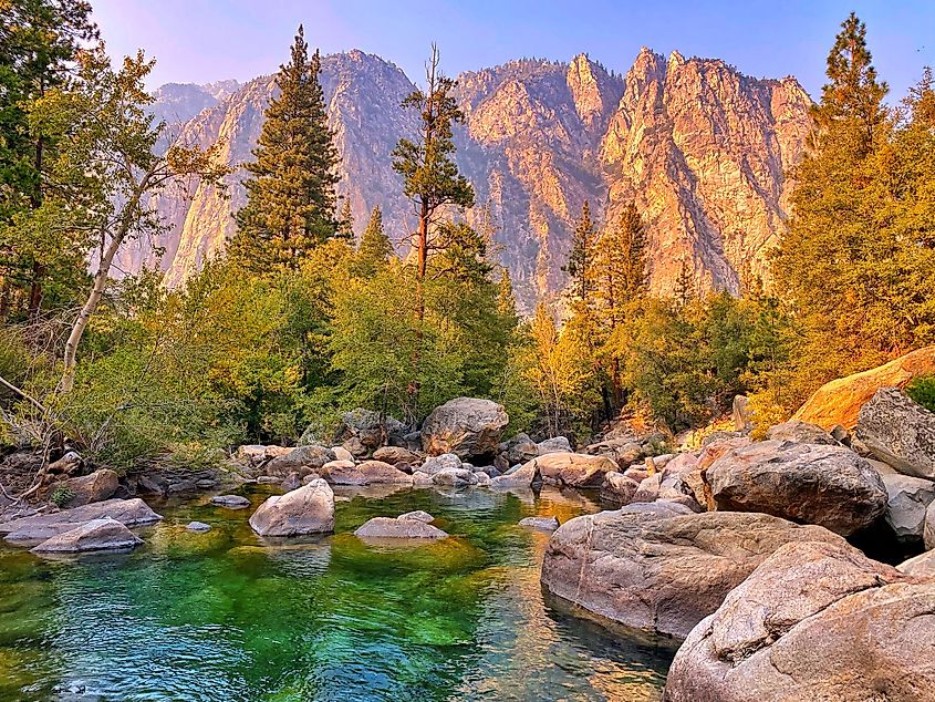 Kings Canyon National Park in fall.