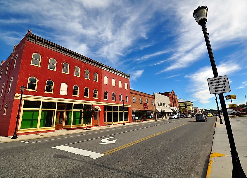 Main Street in Radford, Virginia