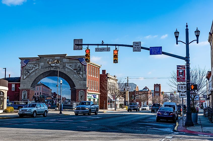 Main Street in downtown Circleville, Ohio.