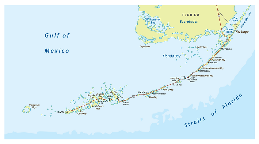 Florida straits map
