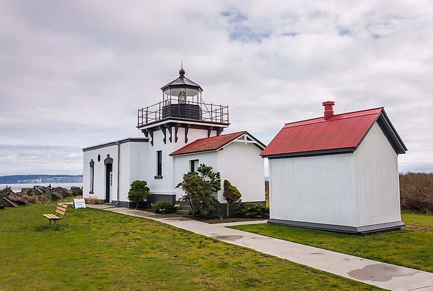 Point No Point Lighthouse in Hansville, Washington.