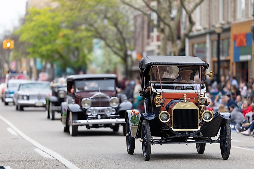 Tulip Time Parade in Holland, Michigan.