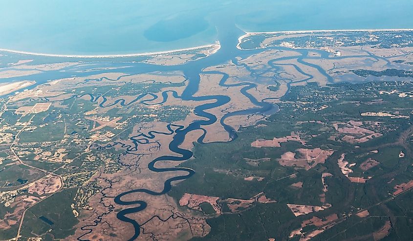 Meandering River St Mary's, St Marys, Georgia, United States