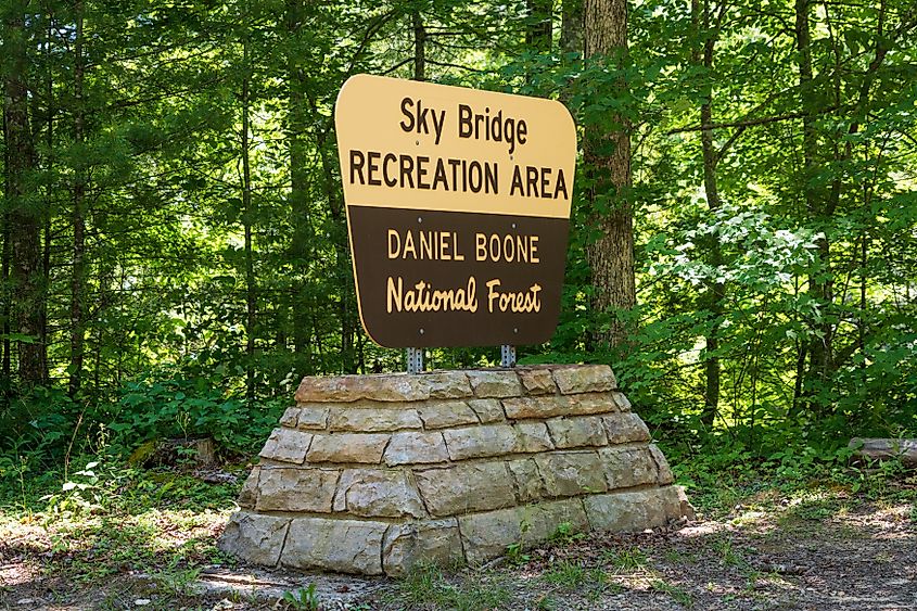 Red River Gorge Geological Area in Kentucky.