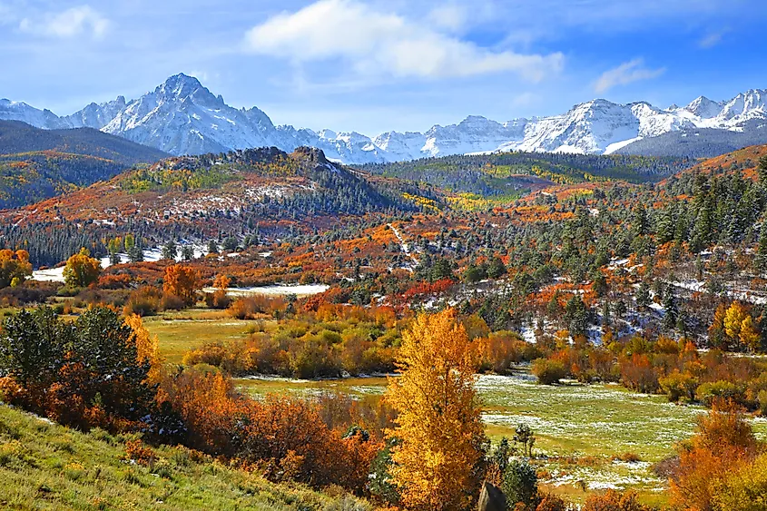 Fall colors in Ridgway, Colorado.