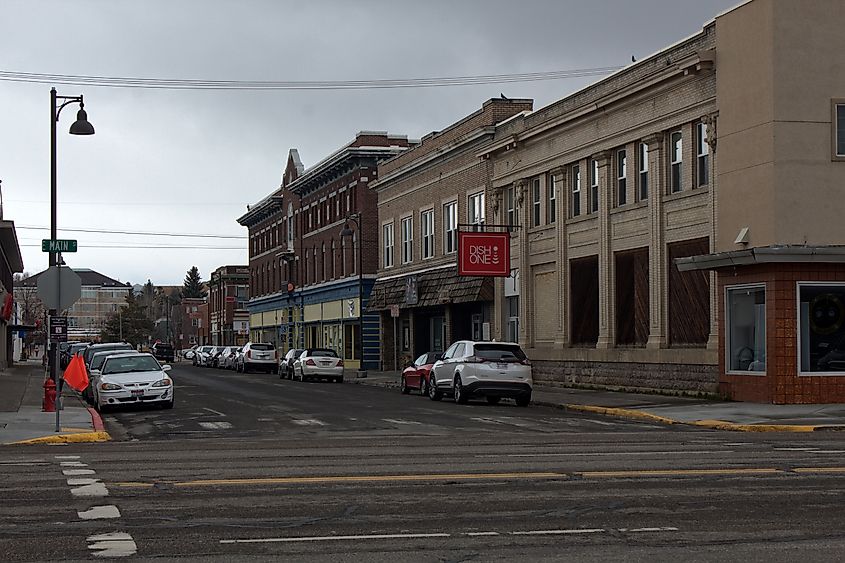 Main Street in Rexburg, Idaho.