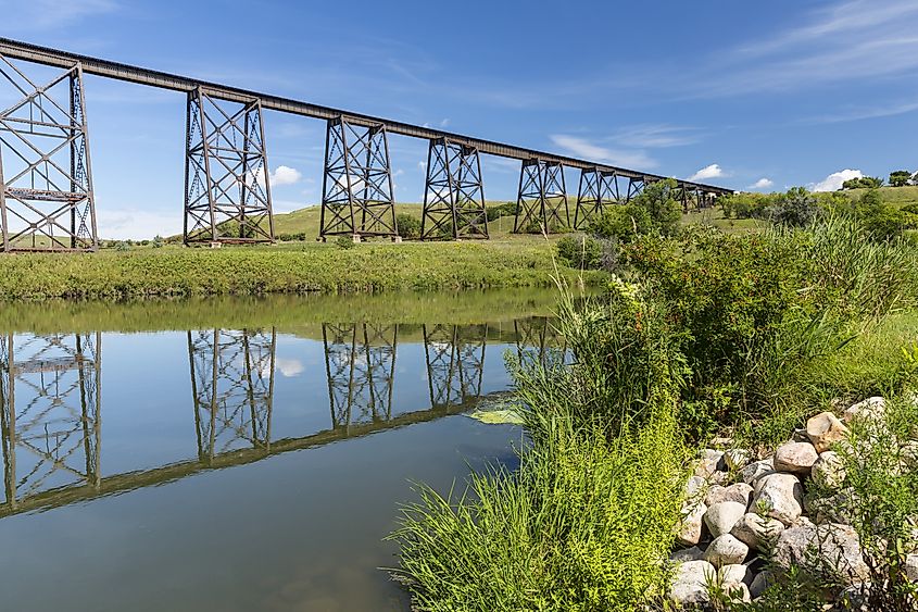 Hi-Line Railroad Bridge in Valley City, North Dakota.