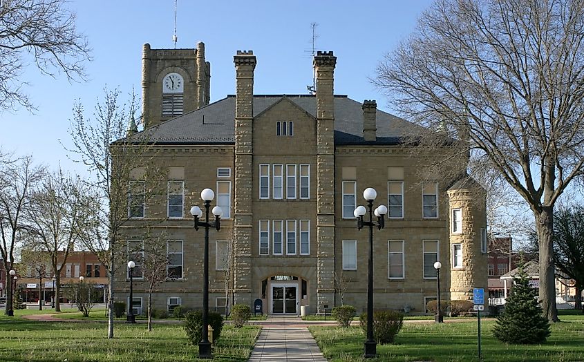 Lucas County Courthouse in Chariton, Iowa.