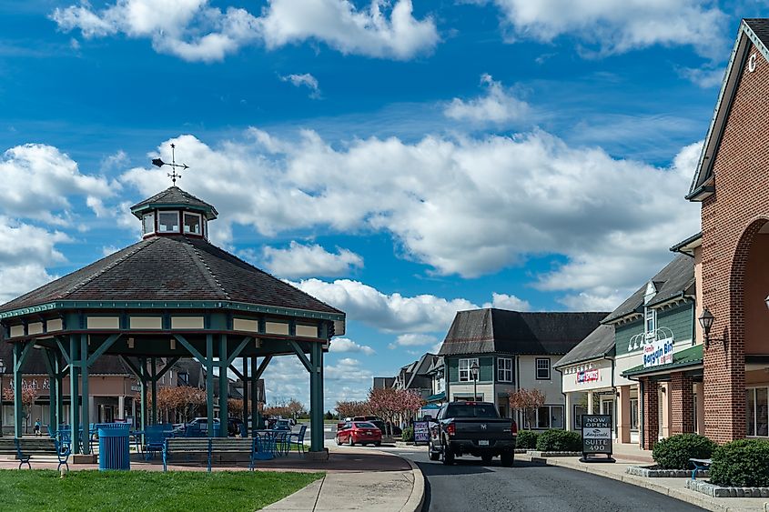 The Outlets in Gettysburg, Pennsylvania.