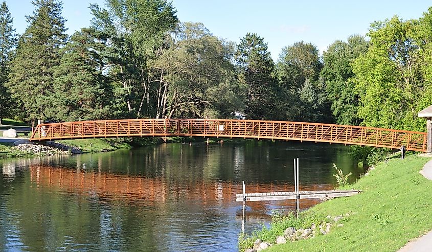 Bridge over Gull River, Minden, Ontario.