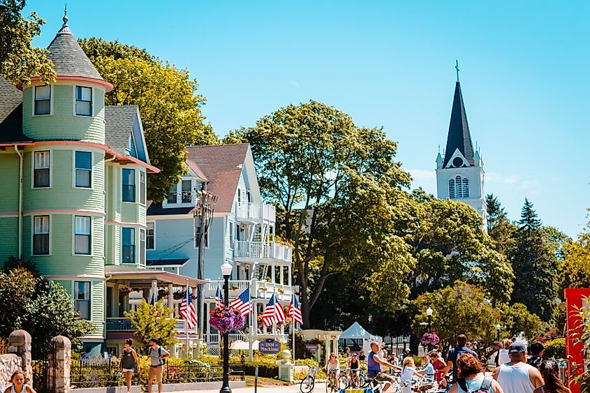 St. Anne's Church on Mackinac Island, Michigan.