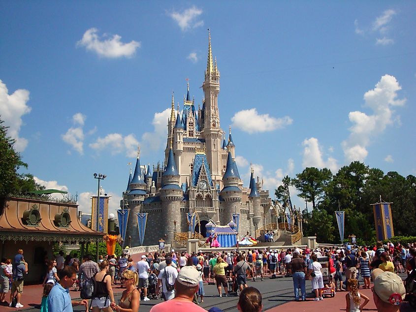 Cinderella's Castle, Magic Kingdom. Image Credit Childzy via Wikimedia.