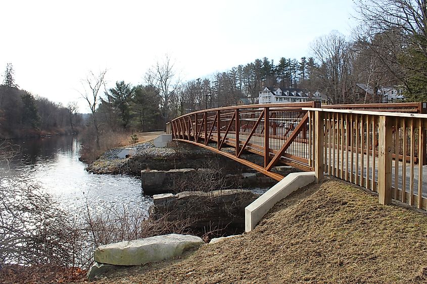 View of a bridge in Peterborough, NH