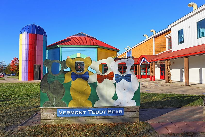 The Vermont Teddy Bear Factory in Shelburne , Vermont.