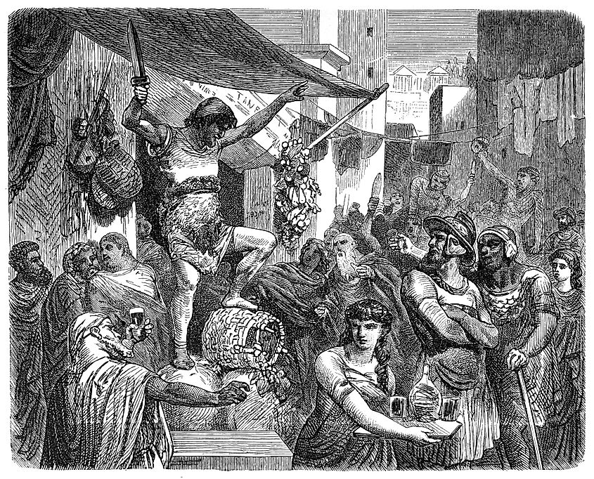 Streets in Ancient Rome